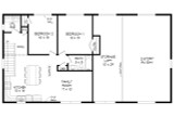 Secondary Image - Contemporary House Plan - Canyon Drive 60538 - 2nd Floor Plan