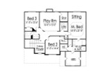 Secondary Image - Traditional House Plan - 60576 - 2nd Floor Plan