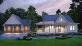 Craftsman House Plan - Creekside Cottage 60664 - Front Exterior