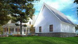 Craftsman House Plan - Creekside Cottage 60664 - Rear Exterior