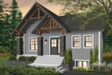 Lodge Style House Plan - Nordika 60687 - Front Exterior