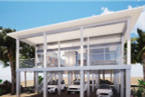 Secondary Image - Contemporary House Plan - Hibiscus 60832 - Front Exterior