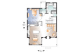 Cape Cod House Plan - The Fireside 61008 - 1st Floor Plan