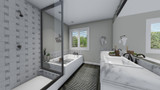 Farmhouse House Plan - Ashleys 61323 - Master Bathroom