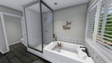 Farmhouse House Plan - Ashleys 61323 - Master Bathroom