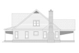 Farmhouse House Plan - Lowe Branch 2 61447 - Right Exterior