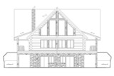 A-Frame House Plan - 61448 - Rear Exterior