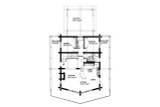 A-Frame House Plan - 61448 - 1st Floor Plan