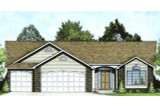 Traditional House Plan - 61543 - Front Exterior
