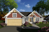 Craftsman House Plan - 61558 - Front Exterior