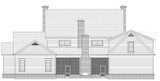 Colonial House Plan - 61583 - Rear Exterior
