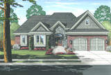 Ranch House Plan - Antioch 59226 - Front Exterior