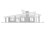 Modern House Plan - 61859 - Left Exterior
