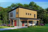 Contemporary House Plan - Cherry Valley 61967 - Front Exterior
