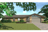 Ranch House Plan - Azalea 61978 - Front Exterior