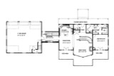 Craftsman House Plan - 61989 - 1st Floor Plan