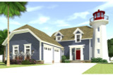 Cape Cod House Plan - Kittee's Lighthouse 62135 - Front Exterior
