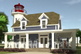 Cape Cod House Plan - Kittee's Lighthouse 62135 - Rear Exterior