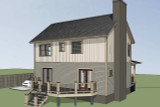 Farmhouse House Plan - 62206 - Rear Exterior