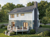 Farmhouse House Plan - 62206 - Left Exterior