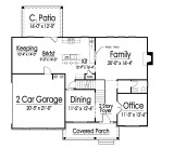 Farmhouse House Plan - 62379 - 1st Floor Plan