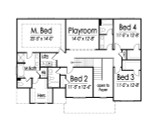 Secondary Image - Farmhouse House Plan - 62379 - 2nd Floor Plan