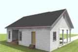Secondary Image - Country House Plan - 62568 - Left Exterior