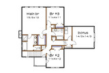 Country House Plan - 62575 - 2nd Floor Plan