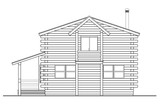 A-Frame House Plan - Eagleton 62662 - Rear Exterior