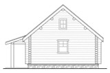 A-Frame House Plan - Eagleton 62662 - Rear Exterior