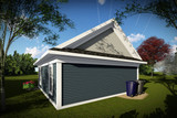 Secondary Image - Traditional House Plan - 62900 - Rear Exterior