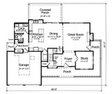 Country House Plan - Clarise 62916 - 1st Floor Plan