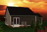 Secondary Image - Traditional House Plan - 63049 - Rear Exterior