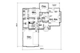 Craftsman House Plan - Silverstone 63061 - 1st Floor Plan