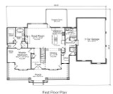 Farmhouse House Plan - Whittenberg 63214 - 1st Floor Plan
