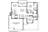 Prairie House Plan - 63391 - 1st Floor Plan