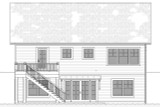 Craftsman House Plan - Leyton 63422 - Rear Exterior