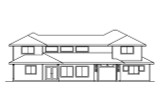 Southwest House Plan - Casselman 63478 - Rear Exterior