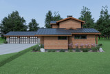 Craftsman House Plan - 63573 - Right Exterior