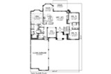 Ranch House Plan - 63613 - 1st Floor Plan