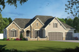 Country House Plan - Aikman 63638 - Front Exterior