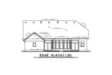 European House Plan - DeMarco 63810 - Rear Exterior