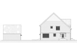 Tudor House Plan - Tenway 63827 - Left Exterior