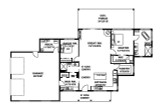 Contemporary House Plan - 63951 - 1st Floor Plan