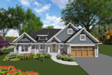 Ranch House Plan - 64234 - Front Exterior