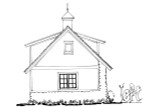 Traditional House Plan - Rockwell 64254 - Left Exterior