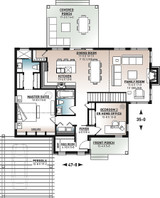 Craftsman House Plan - Hygge 2 64297 - 1st Floor Plan