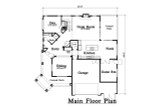 Craftsman House Plan - 64332 - 1st Floor Plan