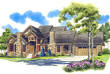 Lodge Style House Plan - Colter Ridge 64826 - Front Exterior