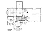 Traditional House Plan - Fisk 64833 - 1st Floor Plan
